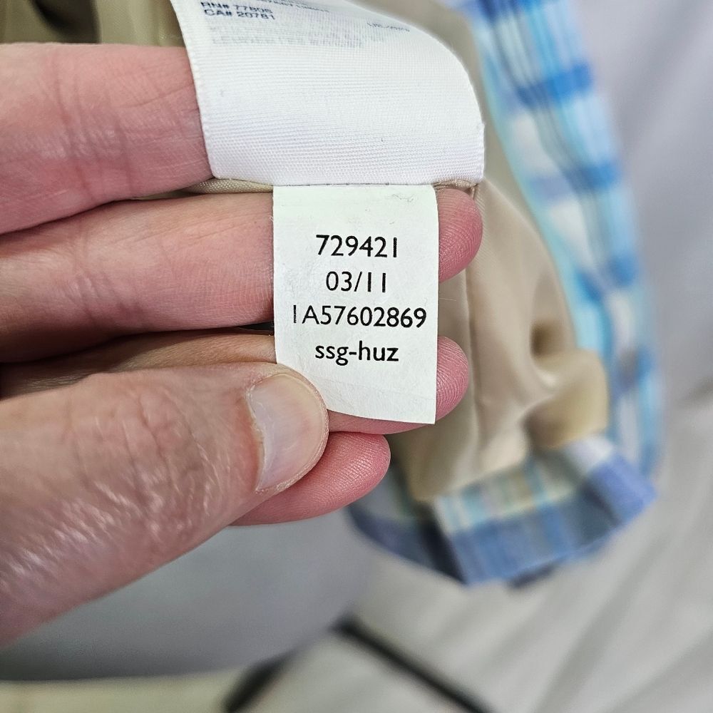 Tommy Hilfiger Blue Plaid The Tommy Blazer Jacket Size Small - Picture 13 of 15